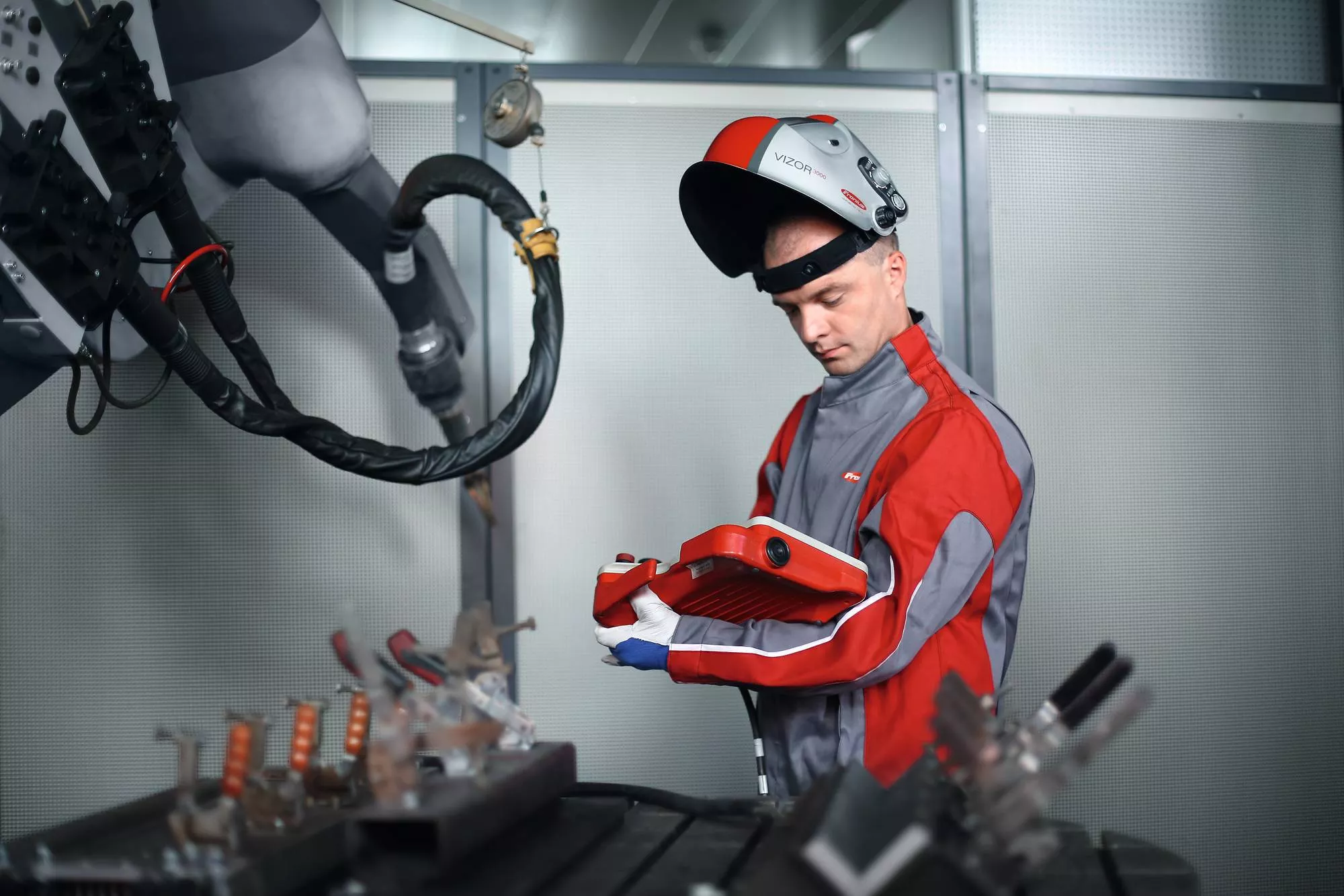 welding trials at Fronius Trials, Fronius