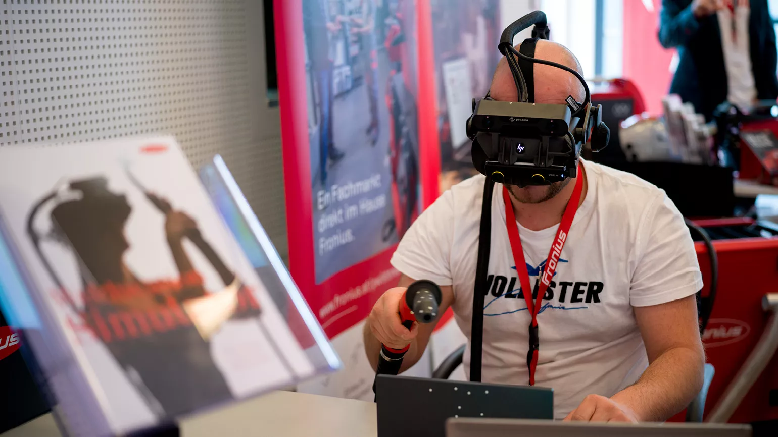 Virtuelles Schweißen konnte man am Event probieren