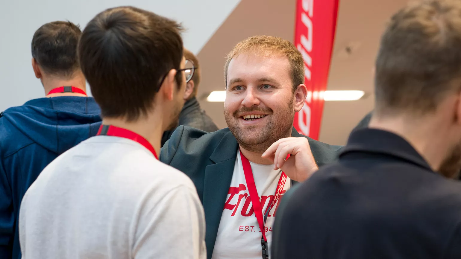 Fronius System Partner beim Netzwerken am Event