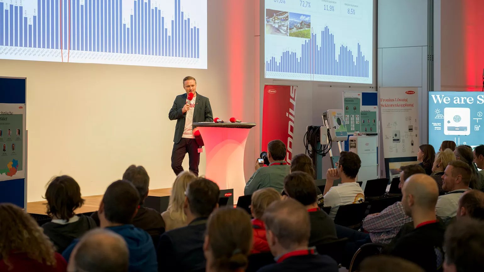 Sales-Vortrag am Event von Benjamin Fischer (head of national sales)