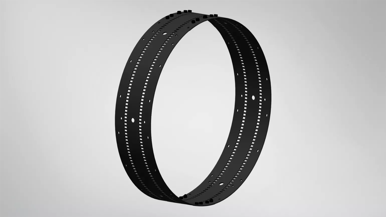 Ring aus flexiblen Schienen