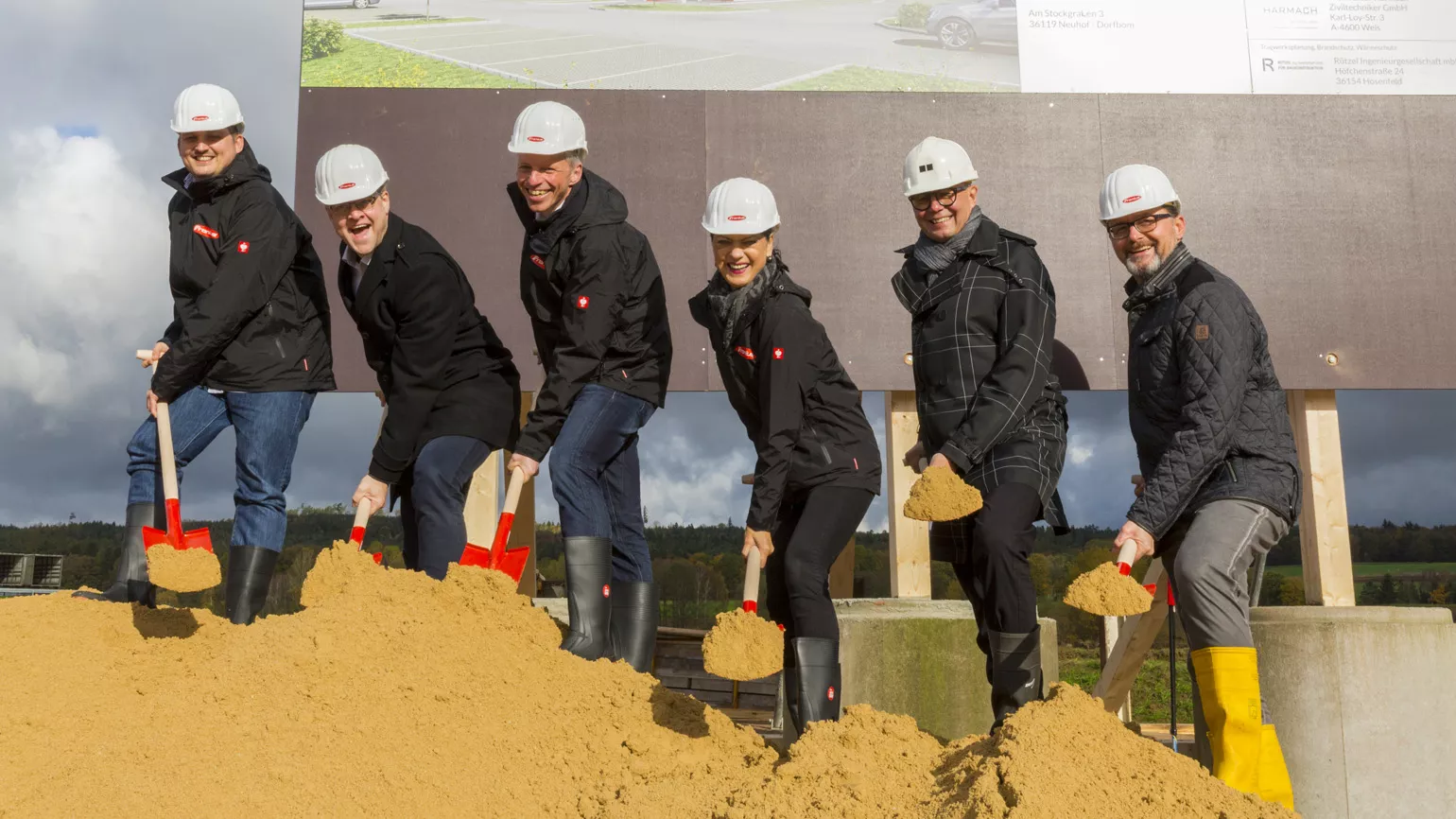 Spatenstich, Landeszentrale, Fronius Deutschland