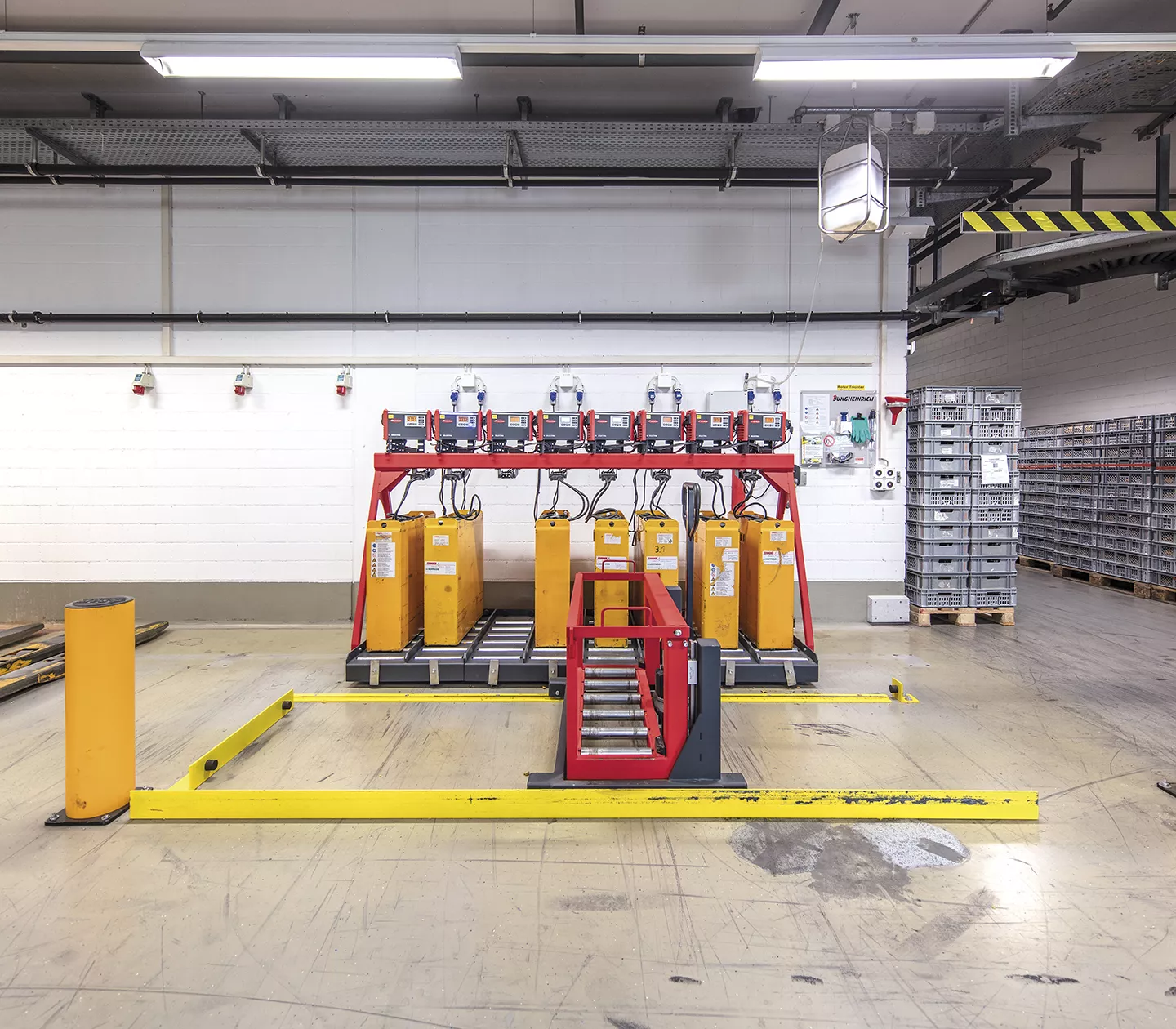 Fronius Ladestation mit Selectiva 4.0 Ladegerät für Elektro Gabelstapler