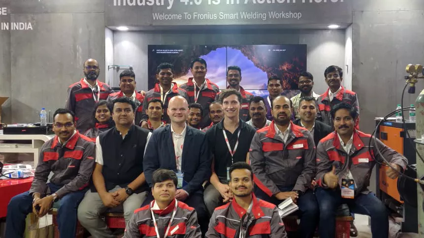 Messe Weld India, Fronius team