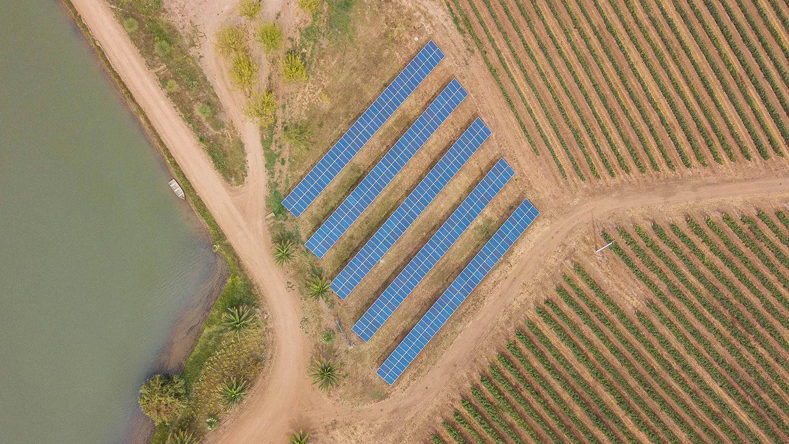 solcor installation drone perspective