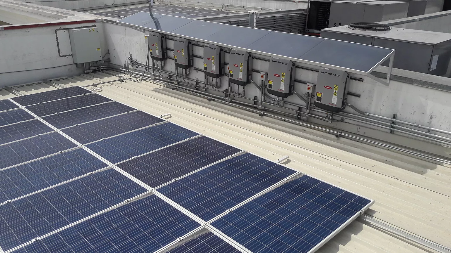 instalación fotovoltaico con inversores de Fronius