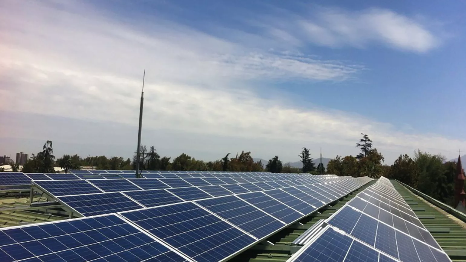 La instalación sobre tejado del Museo de la Memoria en Santiago de Chile