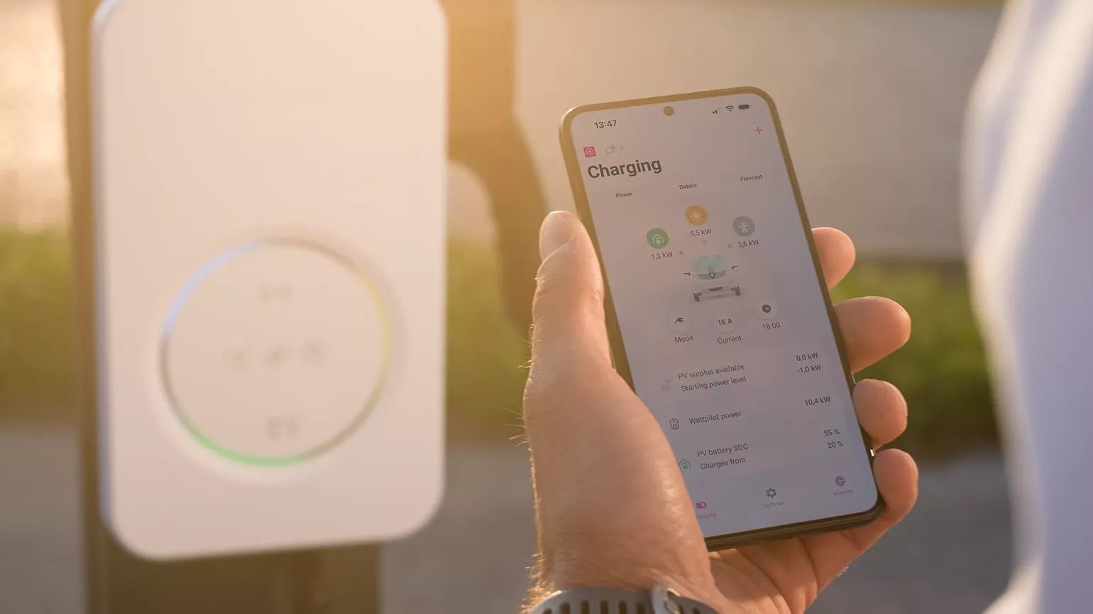 Fronius Solar.wattpilot App Lademodi