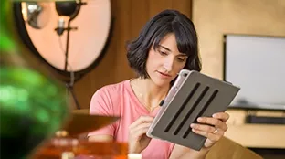 Monitoring der Daten über ein modernes Tablet