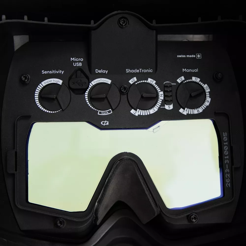 Sirix Crystal welding helmet inside visor