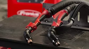 Fronius Exento fume extraction on torches