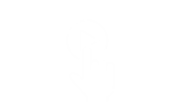 Icon zeigt Hand, die auf Startknopf drückt