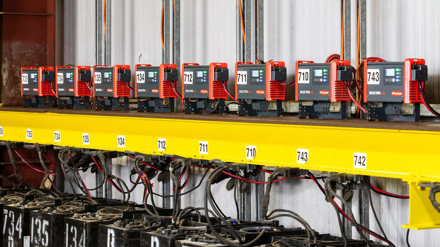 Inteligentny proces ładowania Ri systemów ładowania akumulatorów Selectiva 4.0 dostosowuje proces ładowania do temperatury, stanu naładowania i wieku akumulatorów.