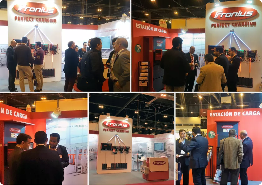 Fronius por primera vez en la feria Logistics & Distribution del año pasado. Fronius en la feria Logistics 2017
