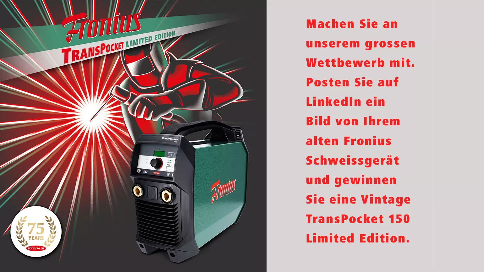 Fronius Spezial Edition TransPocket 150 Vintage Edition
