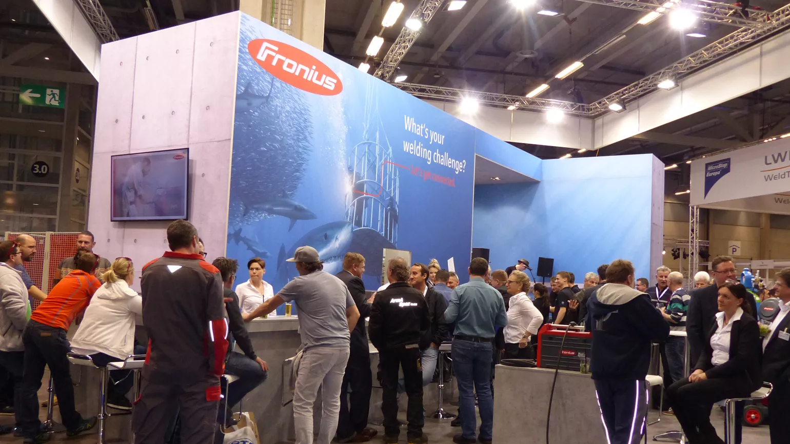 Messe Blech Fronius Stand
