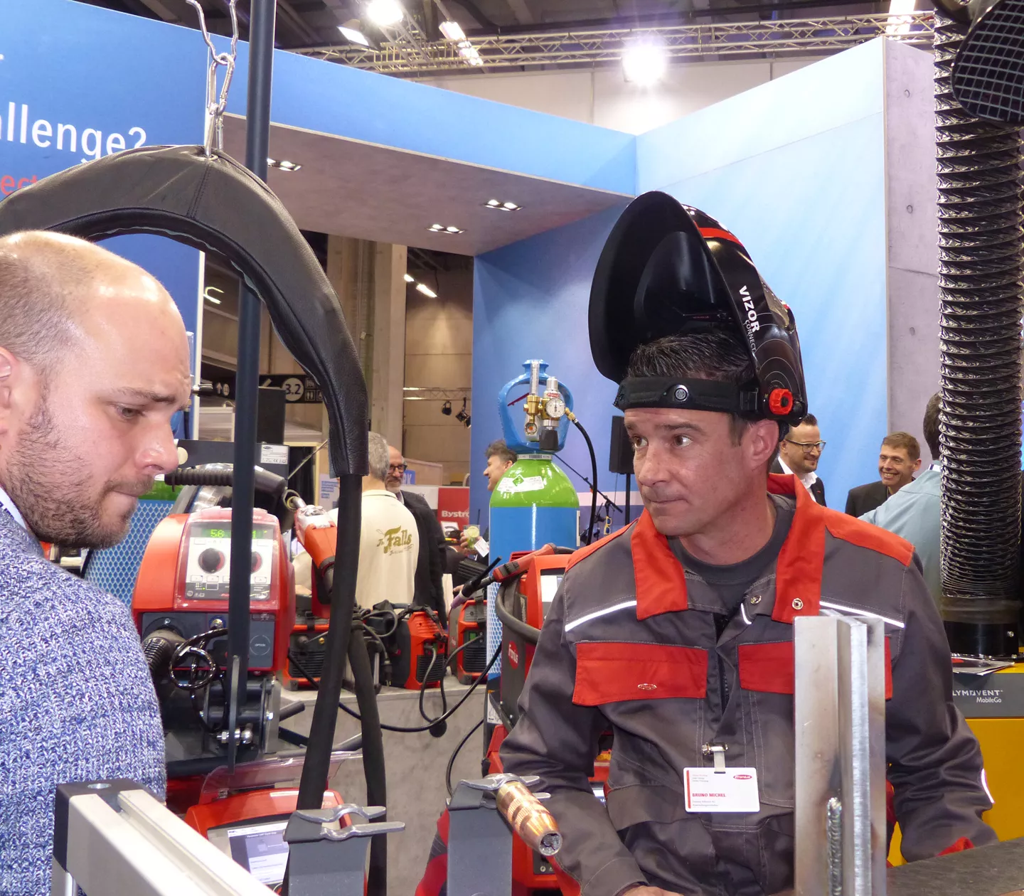 Messe Blech Fronius Schweissvorführung