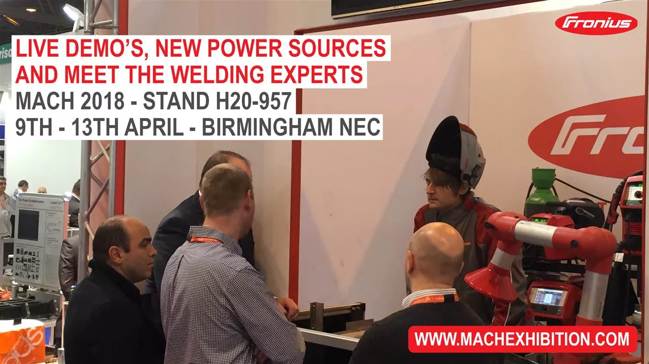 MACH 2016 image of welding demo bay