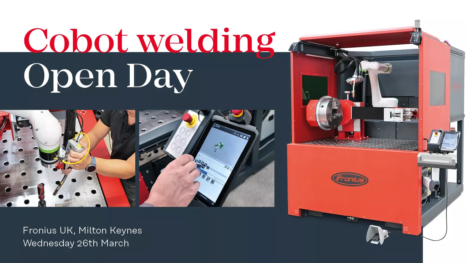Cobot welding open day on 26th March 2025 in Milton Keynes