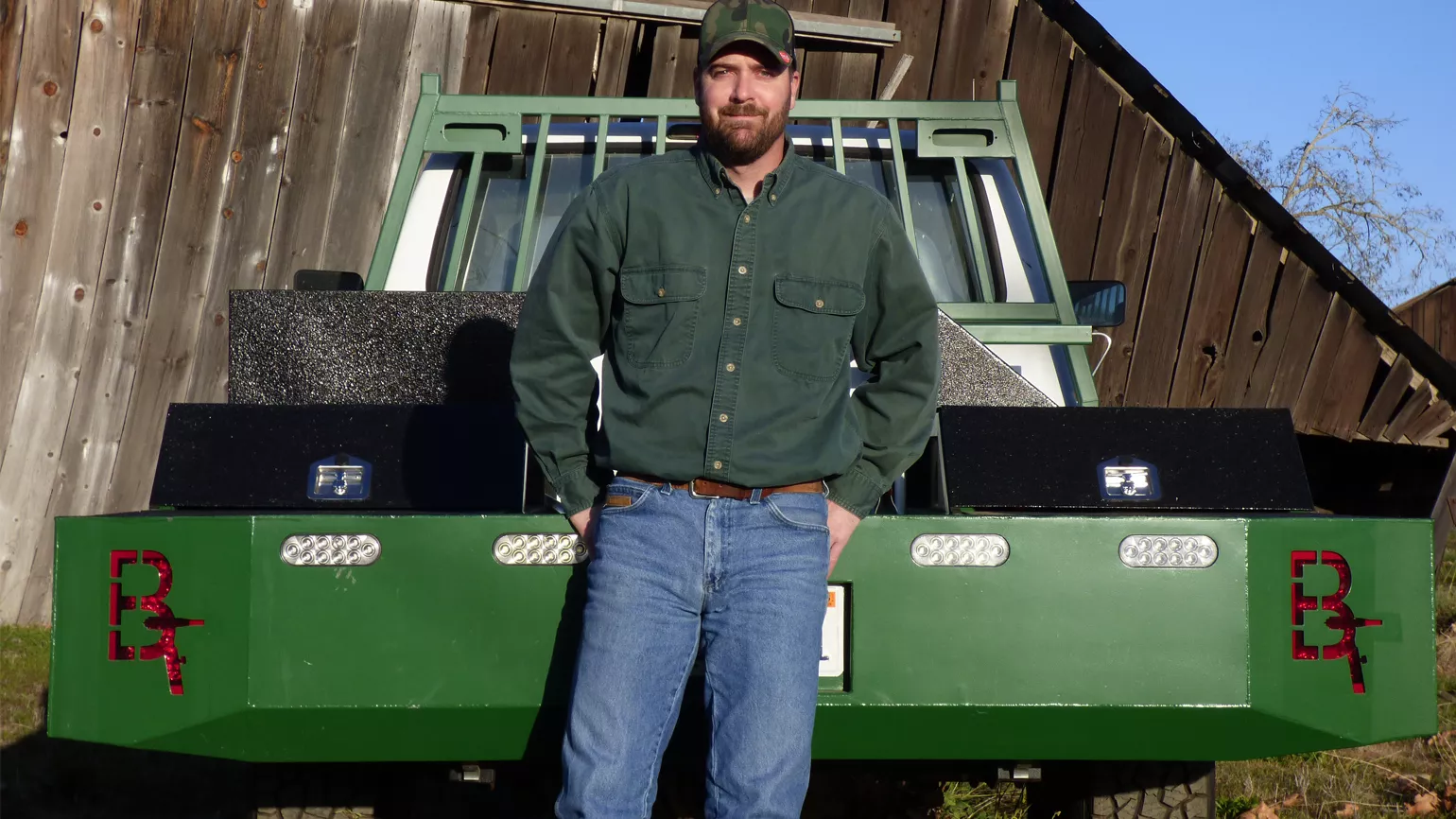 Dave Blackburn and his custom flatbed, Fronius USA