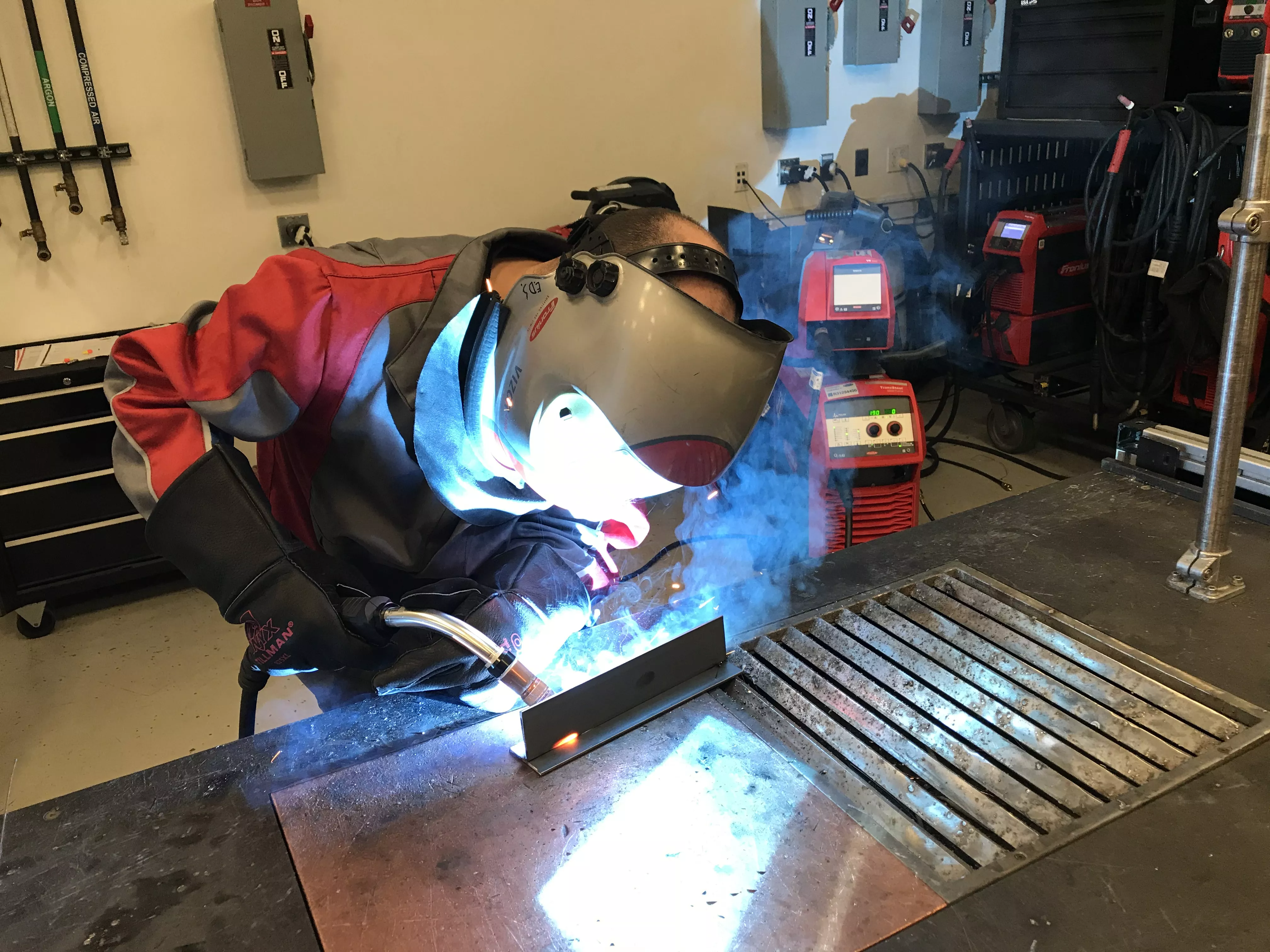 MIG welding practice