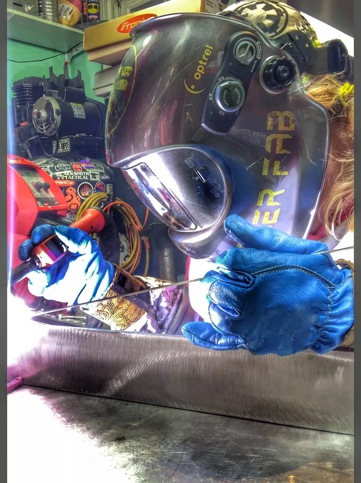 Lulu TIG welding