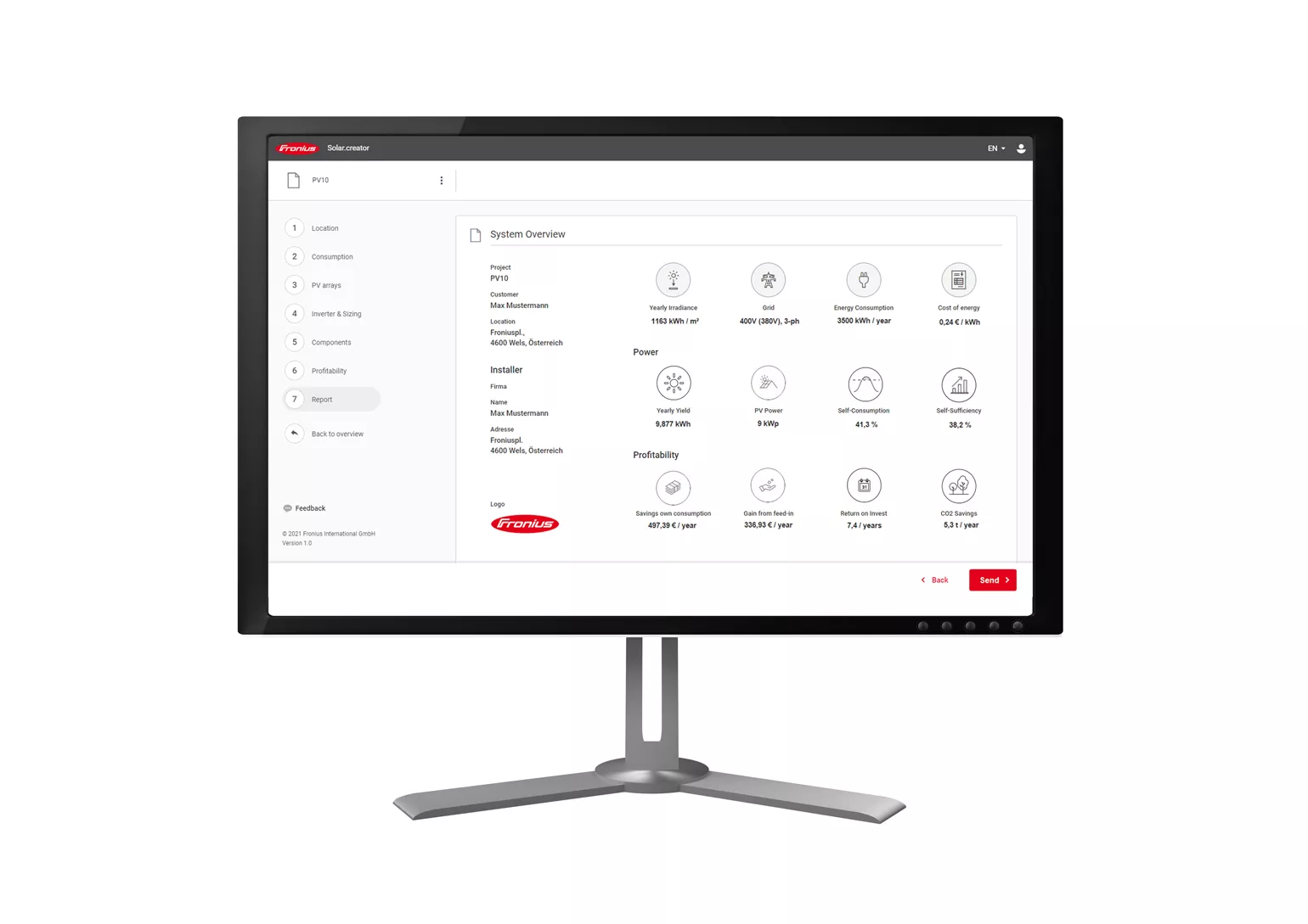 Easy PV System Design with Fronius Solar.creator